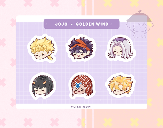 JOJO | Golden Wind ✦ Sticker Sheet
